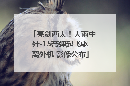 亮剑西太！大雨中歼-15带弹起飞驱离外机 影像公布